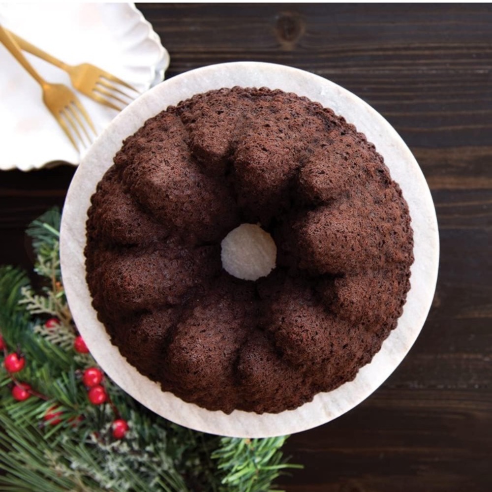 Nordic Ware Pine Forest Bundt Pan, Silver - Picture 5 of 7